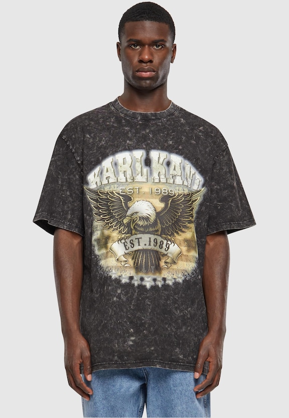 KM241-058-1 KK Small Signature Washed Eagle Tee-1