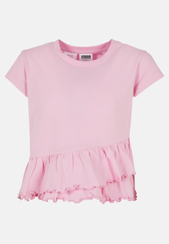 Girls Organic Volant Tee-0