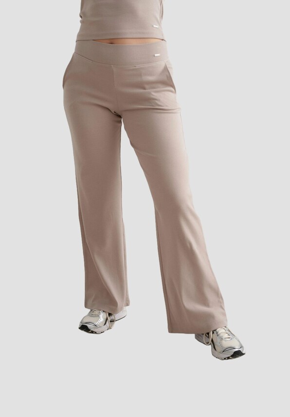 AIMN Ease Ribbed Wide Pants-0