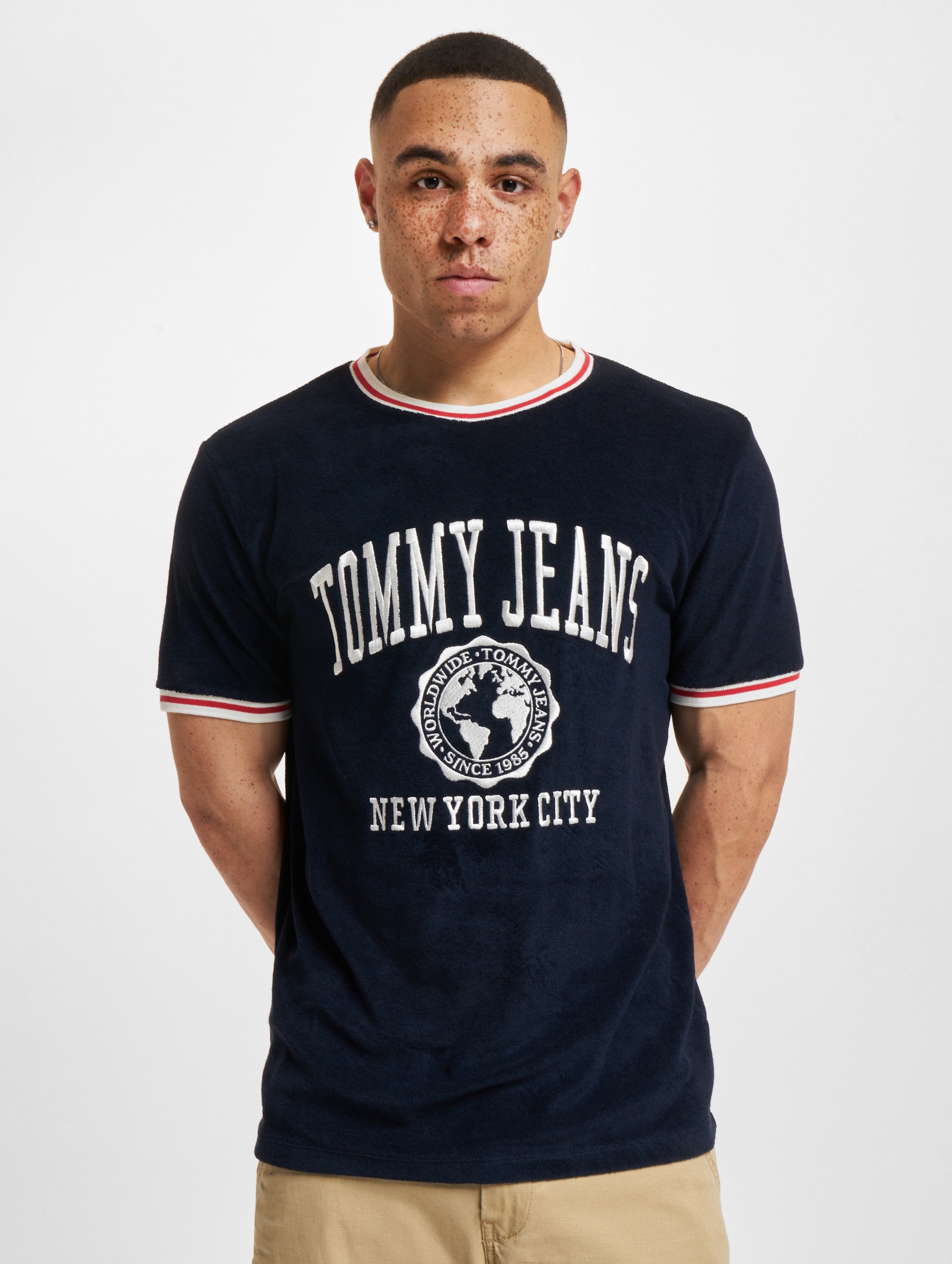Tommy Hilfiger Crew Neck T-Shirt Männer,Unisex op kleur blauw, Maat M