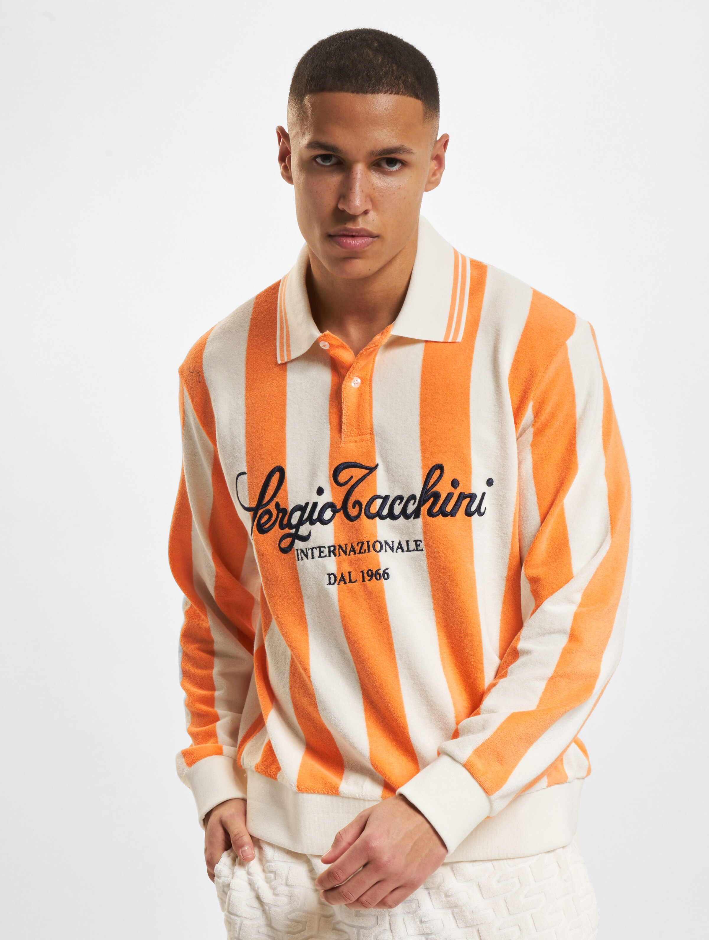 Sergio Tacchini Sponda Poloshirt Mannen op kleur oranje, Maat S
