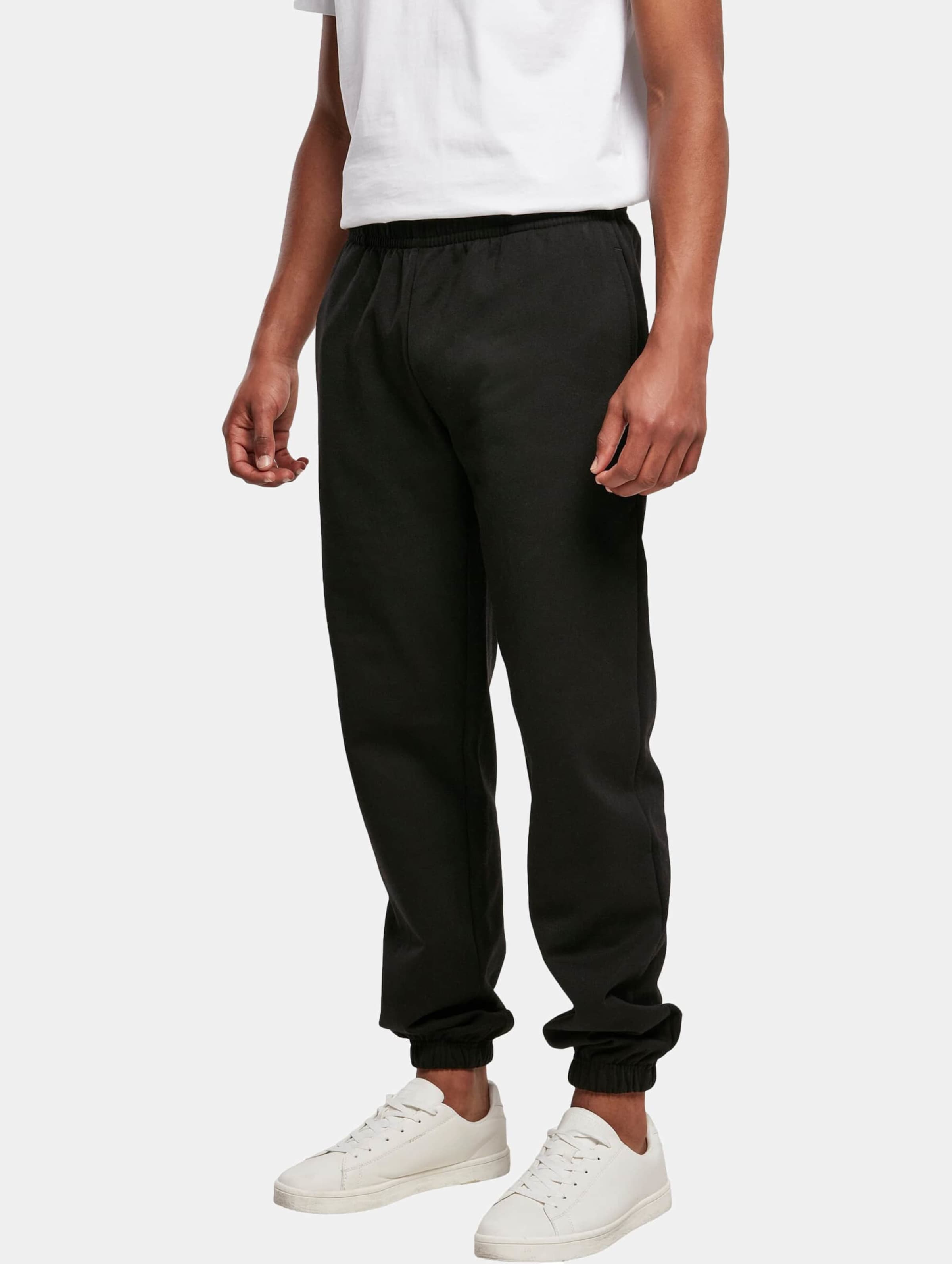 Basic Sweatpants Joggingsbroek met steekzakken Black - 4XL