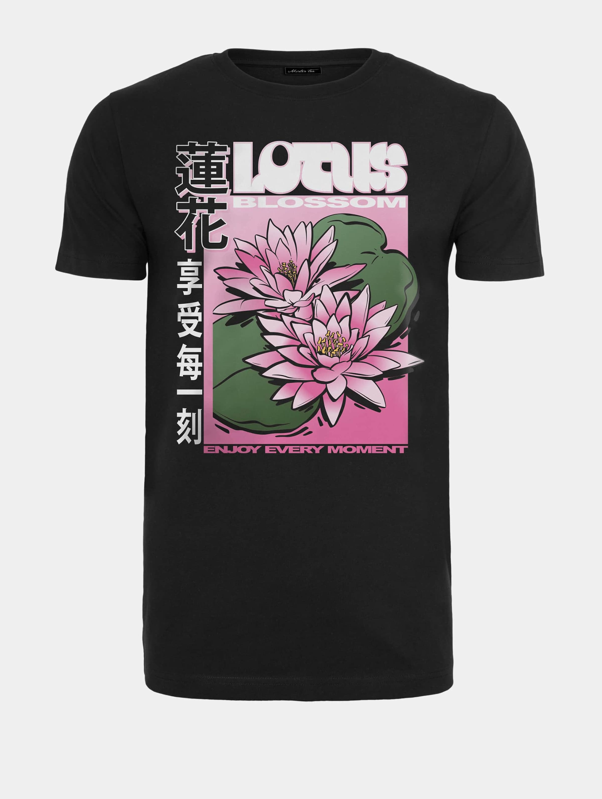 Mister Tee Lotus Flower Mannen op kleur zwart, Maat 4XL