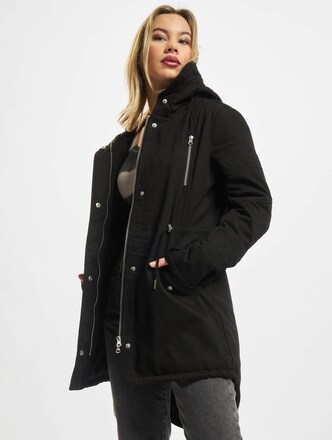 Ladies Sherpa Lined Cotton Parka