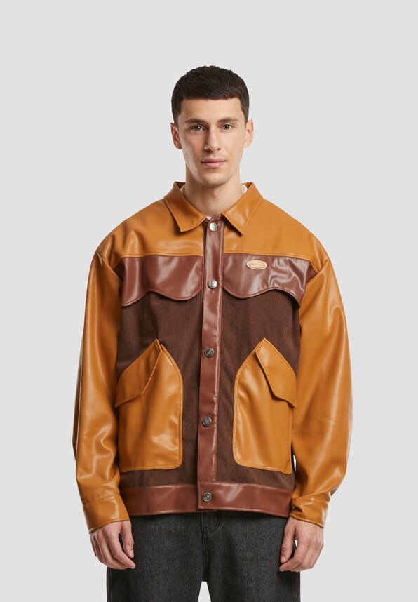 Another Cotton Lab Another Oversize Vegan Lederjacken-2