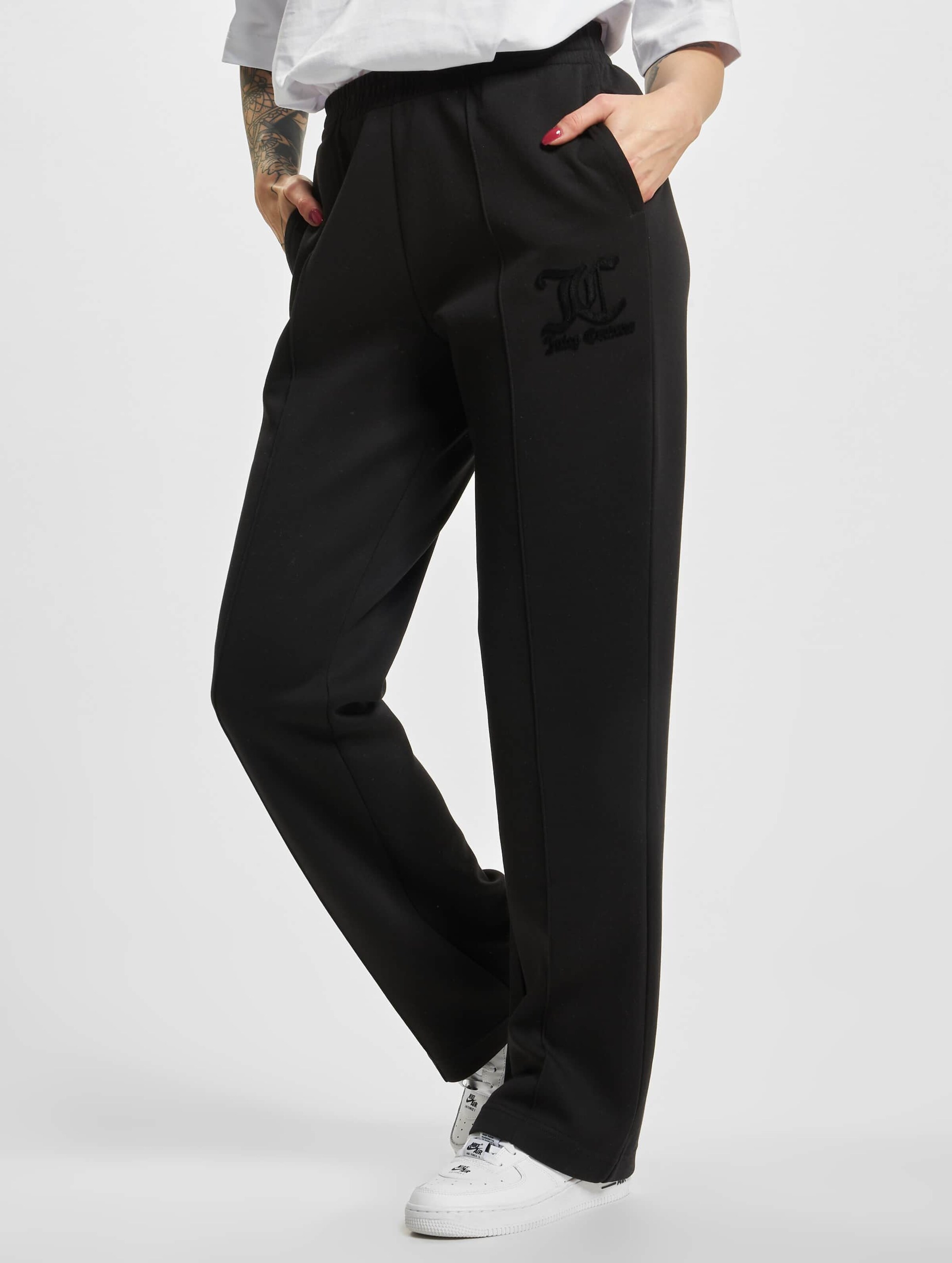 Juicy Couture Terry Flare Leg Pants in White | Lyst