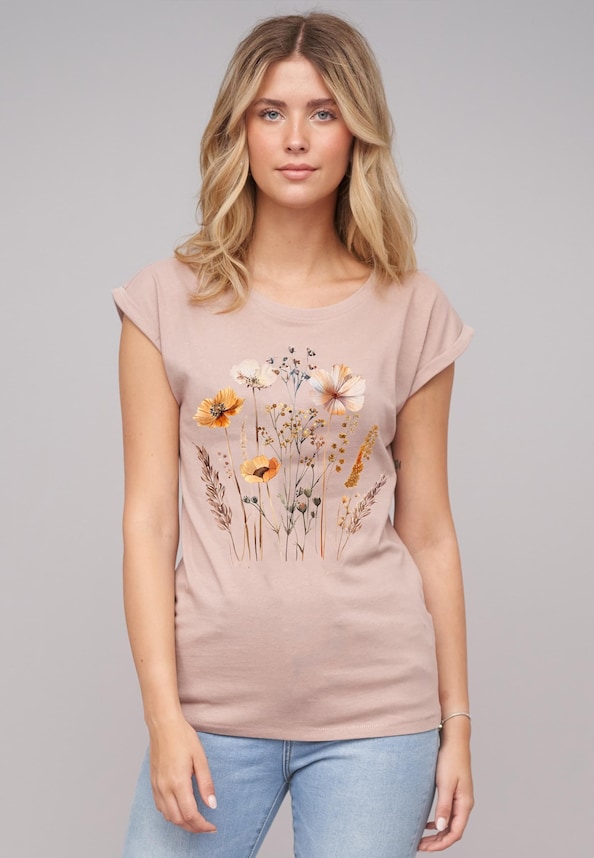 Ladies Wildflower Duskrose Tee-0
