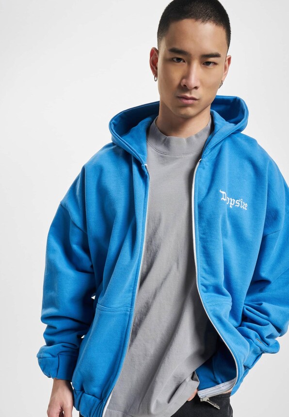 Dropsize Super Heavy Blank Zip Hoodies-0