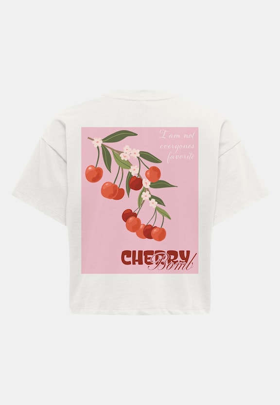 ONLANNBEL LIFE S/S BOXY CROP TEE CS JRS-1