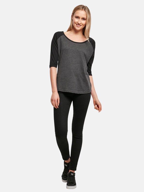 Ladies 3/4 Contrast Raglan Tee-3