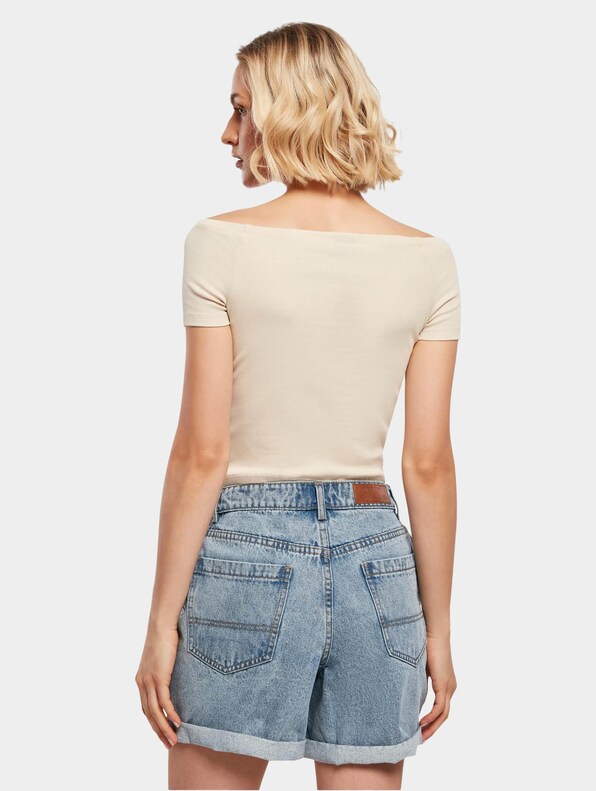 Ladies Off Shoulder Rib-1