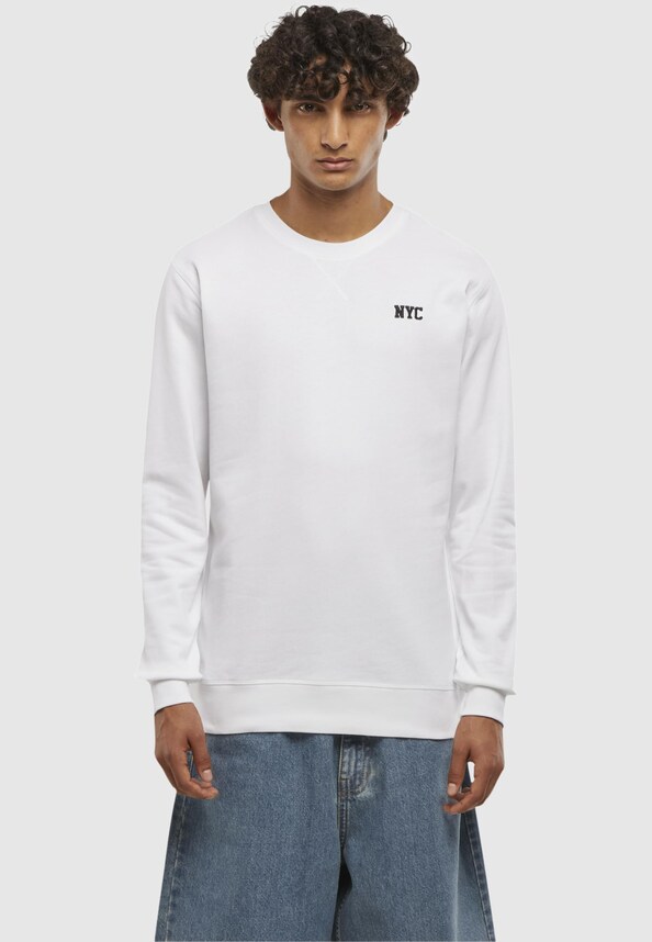 NYC Wording EMB Light Crew Sweatshirt-2