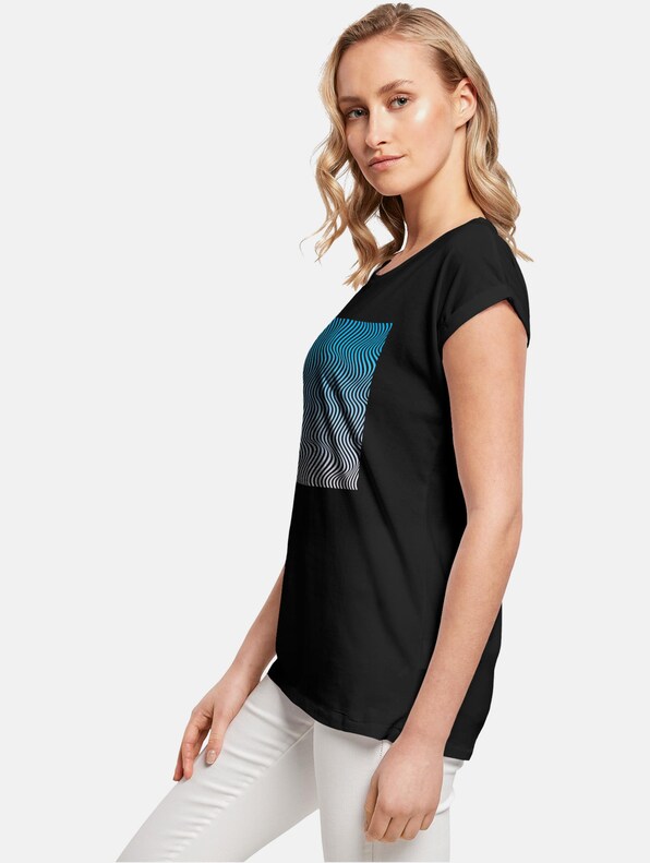 Ladies Summer - Wavy Pattern T-Shirt-2