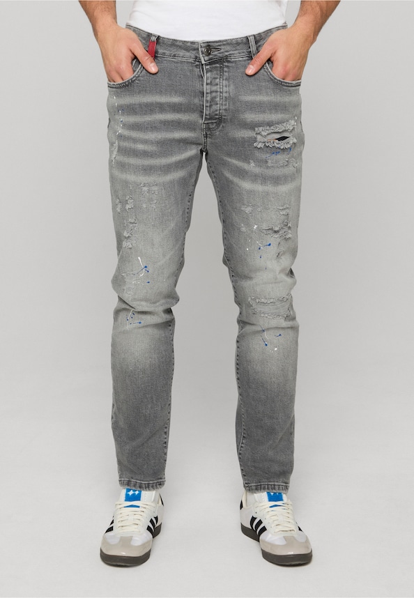 LEONARDO RIPPED SLIM FIT JEANS-0