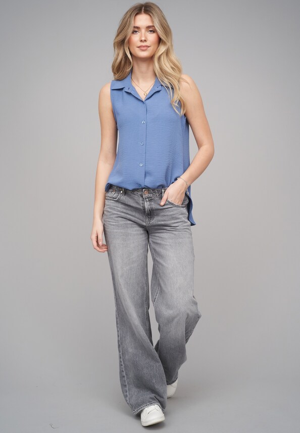 Top with button placket-4
