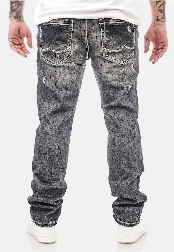 Rusty Neal Herren Destroyed Washed Jeans  used-1