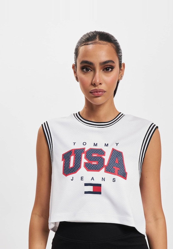 Tommy Jeans Crp Usa Basketball Crop Top-2