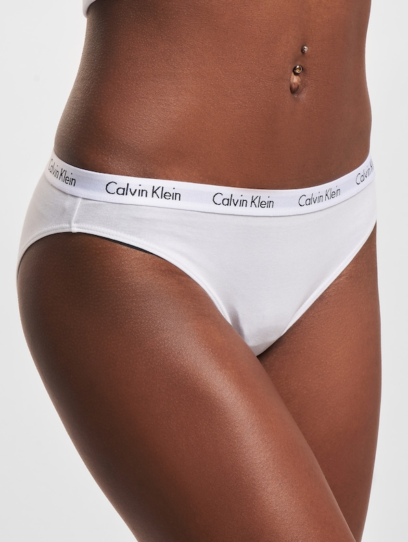 Calvin Klein Underwear 3 Pack Slip Black/White/Pastel-6