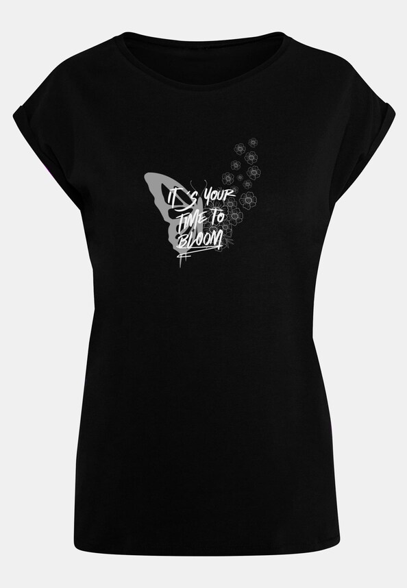 Ladies Its Your Time To Bloom Extended Shoulder-2