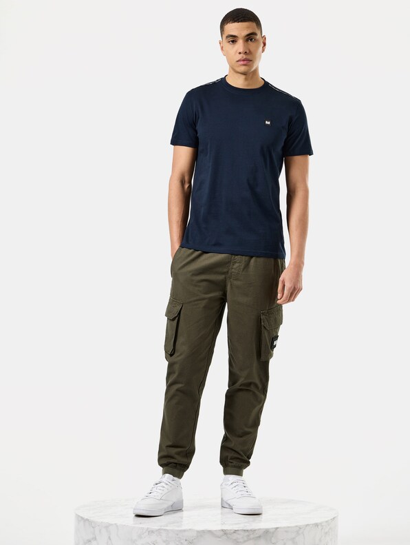 Weekend Offender MANUEL TEE WITH CHECK PIPING-2