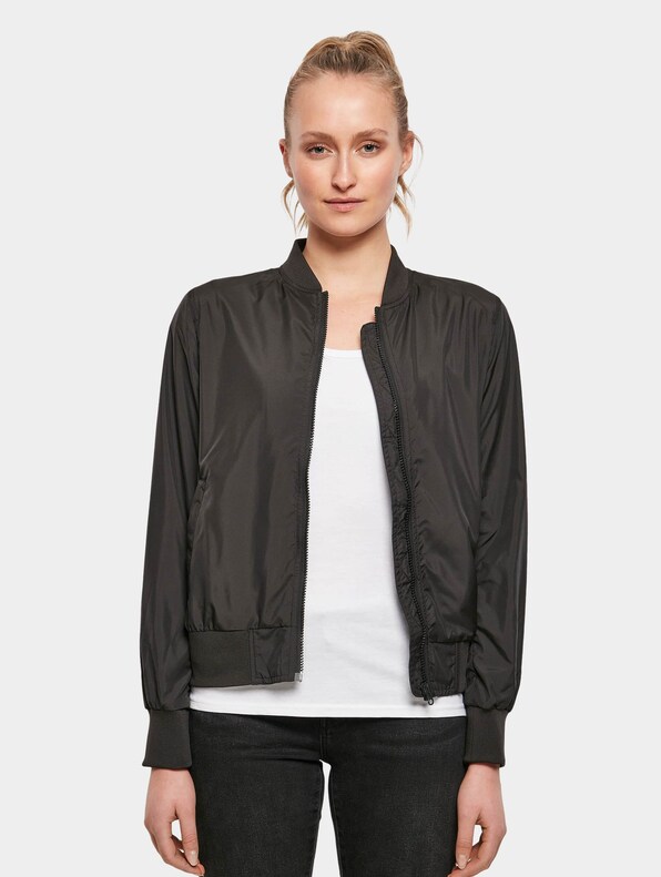Ladies Nylon Bomber Jacket-2