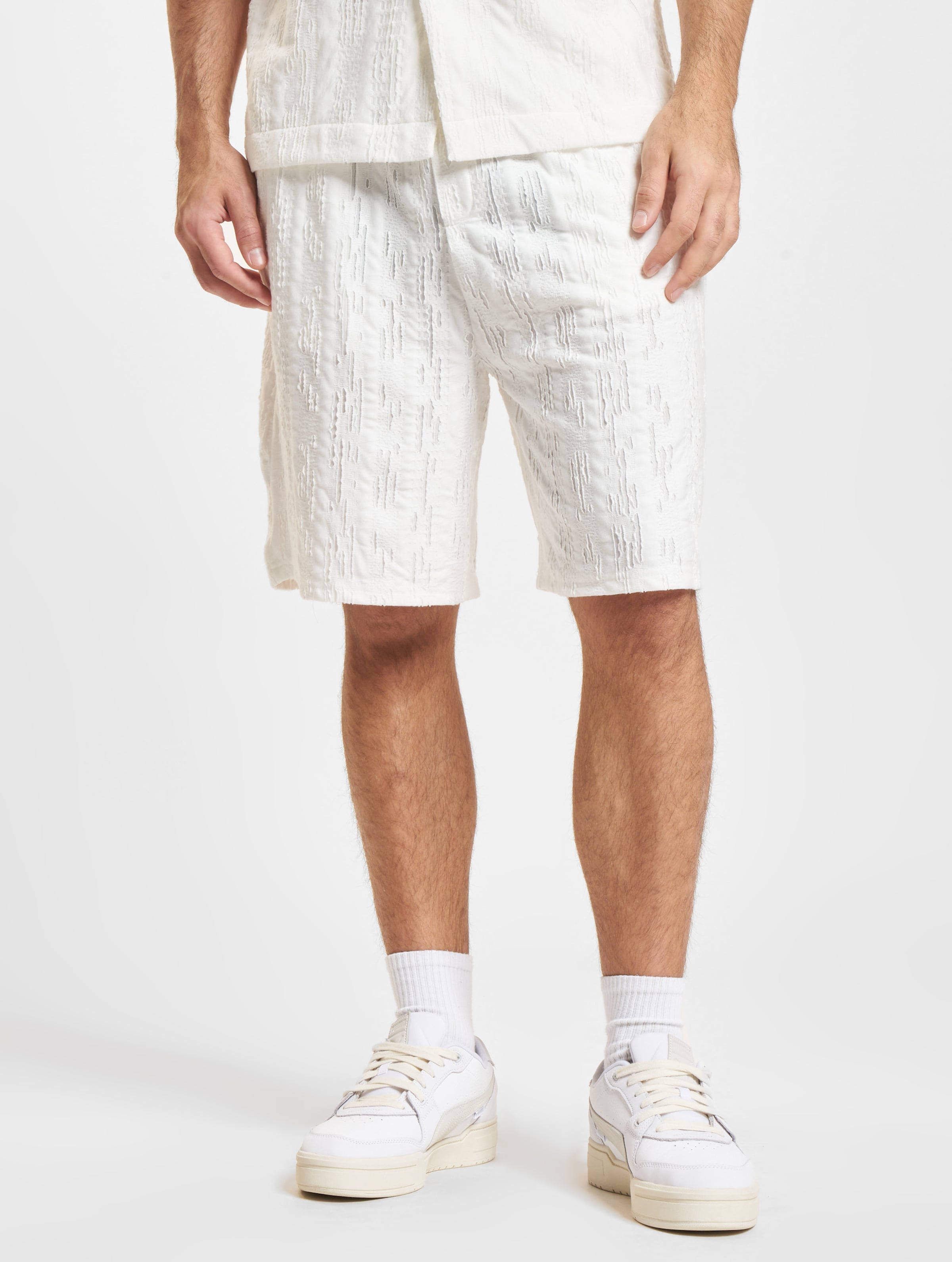 Sixth June Textured Shorts Männer,Unisex op kleur wit, Maat XL