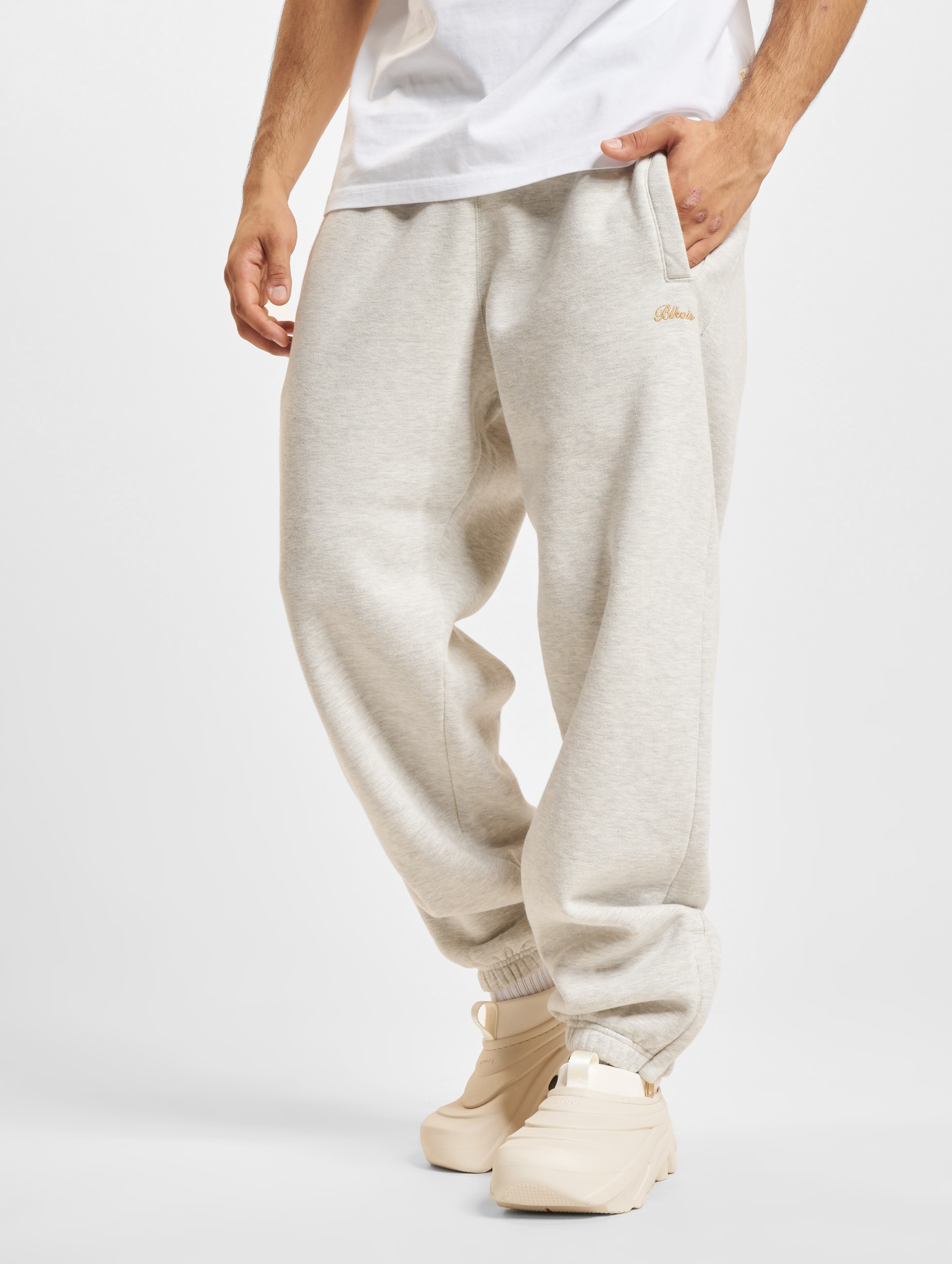 BLKVIS Script Sweatpants Männer,Unisex op kleur grijs, Maat M