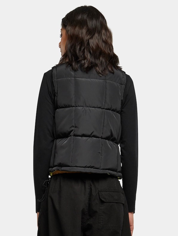 Ladies Reversible Cropped Puffer Vest-1