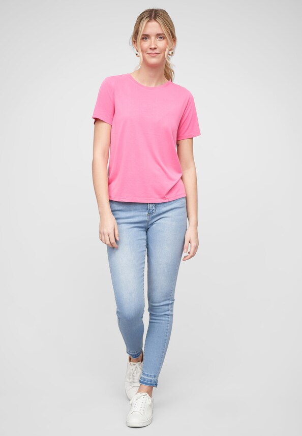 VIMODALA O-NECK S/S TOP/SU - NOOS-4