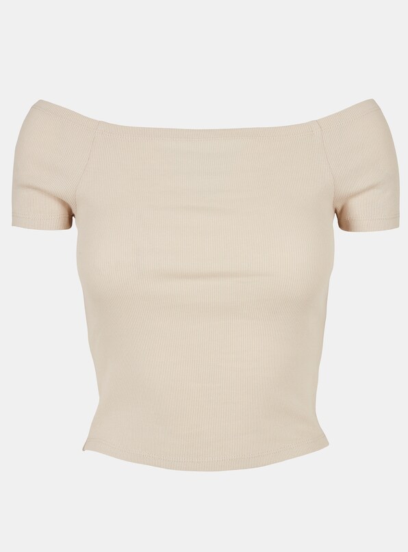 Ladies Off Shoulder Rib-6