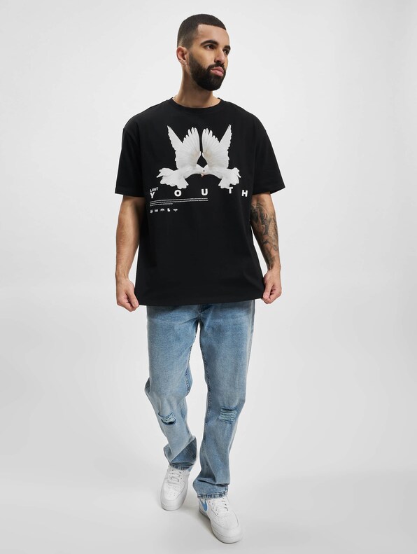 Lost Youth T-Shirt DOVE black XS-5