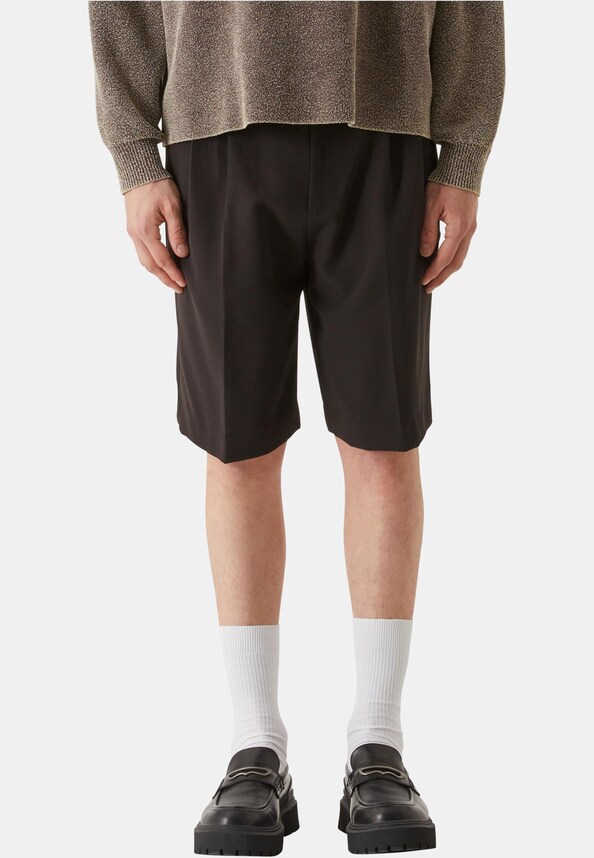 Lost Youth Double Pleated Dressed Shorts-0