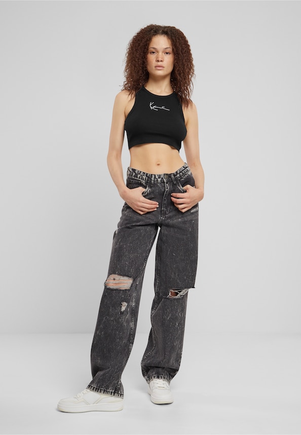 Small Signature Essential Racer Rib Top-4