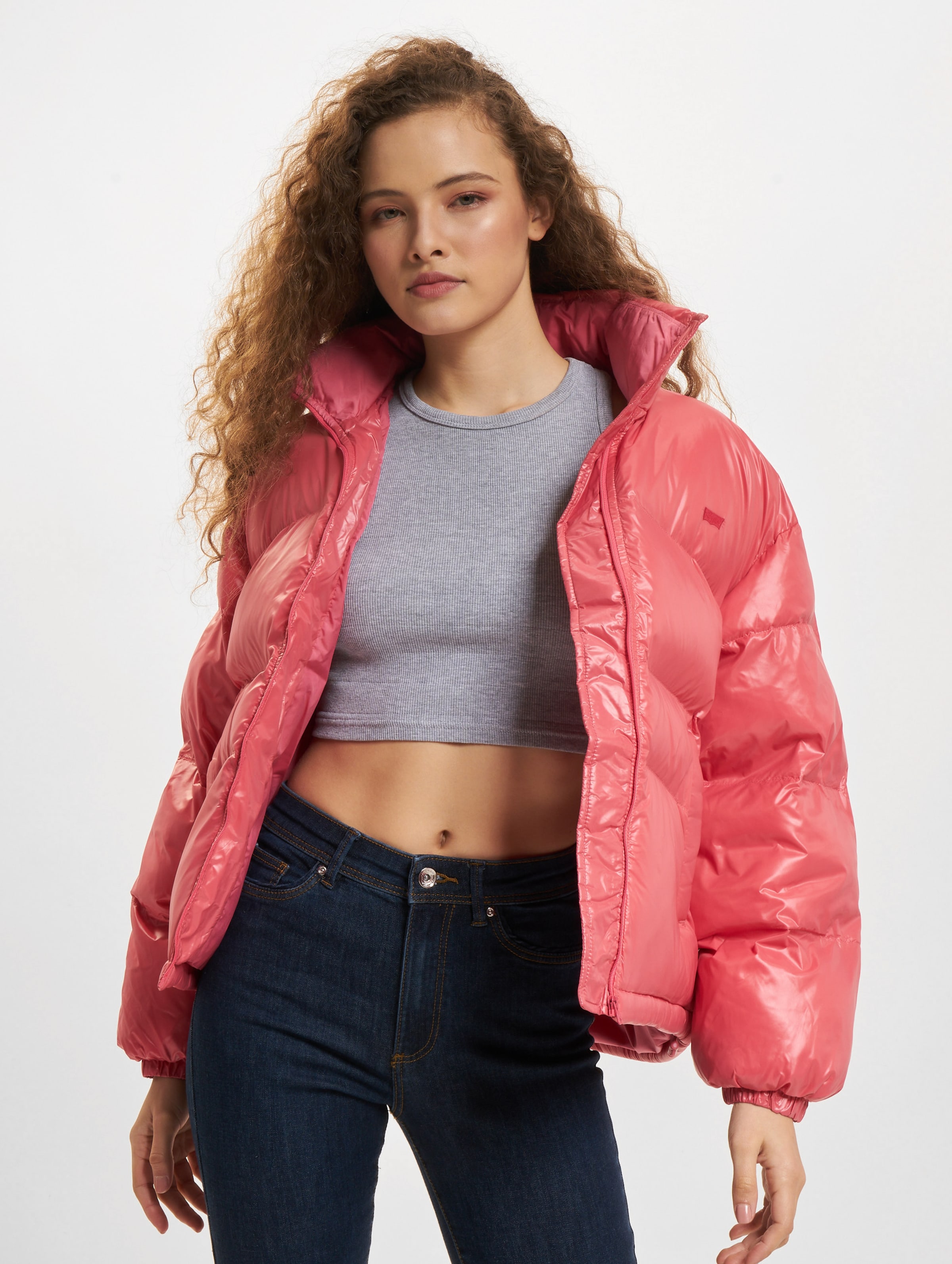 Levi's Retro Puffer Jacket Vrouwen op kleur roze, Maat XS
