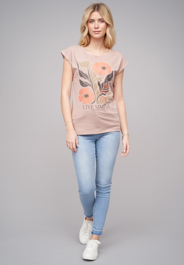 Ladies 77 Live Simple Tee-4