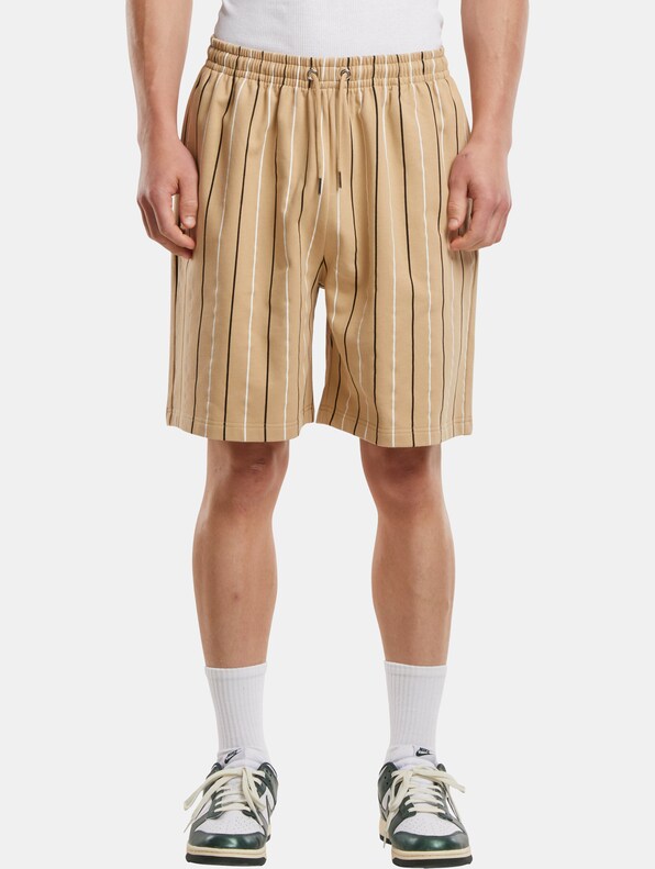 Urban Classics Printed Pinstripe Shorts-4