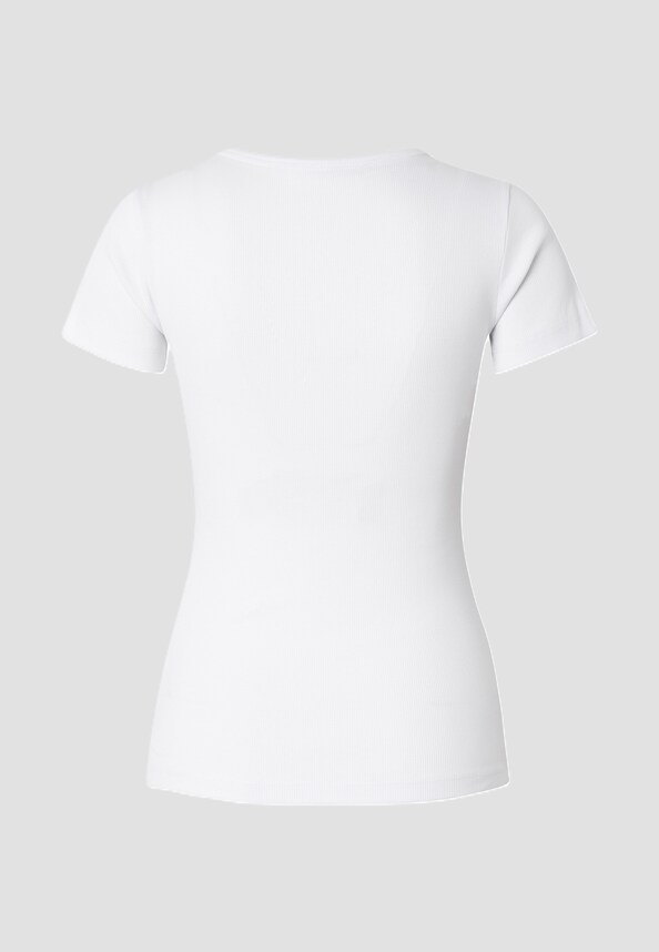 Ladies Rib Slim Tee-4