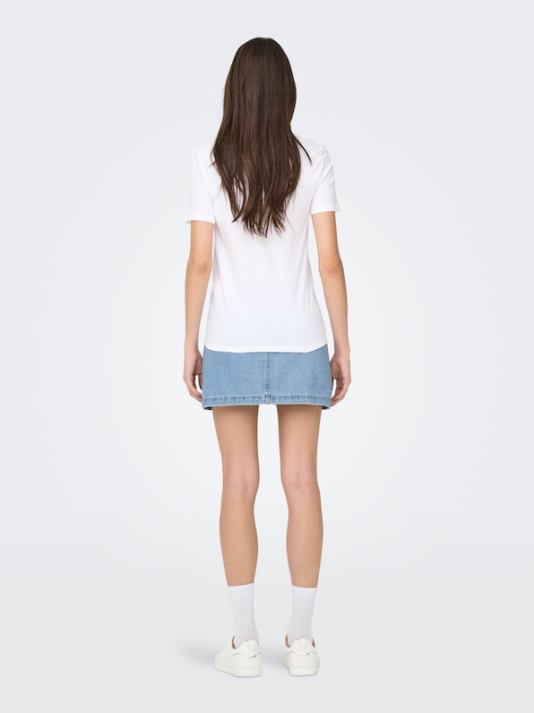 ONLARIANA LIFE S/S O-NECK BOX TOP JRS-1