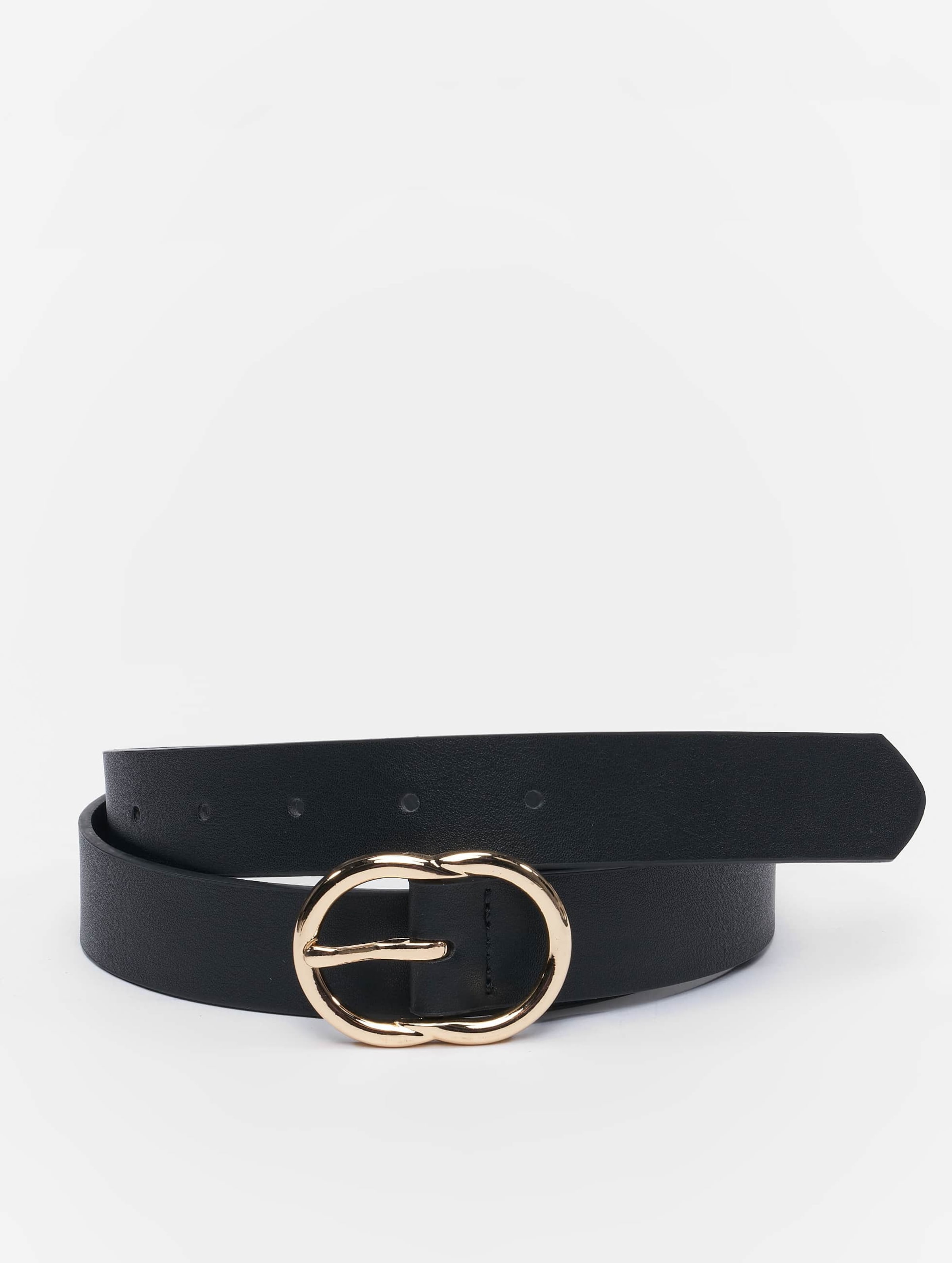 Urban Classics Small Ring Buckle Belt Vrouwen op kleur zwart, Maat S