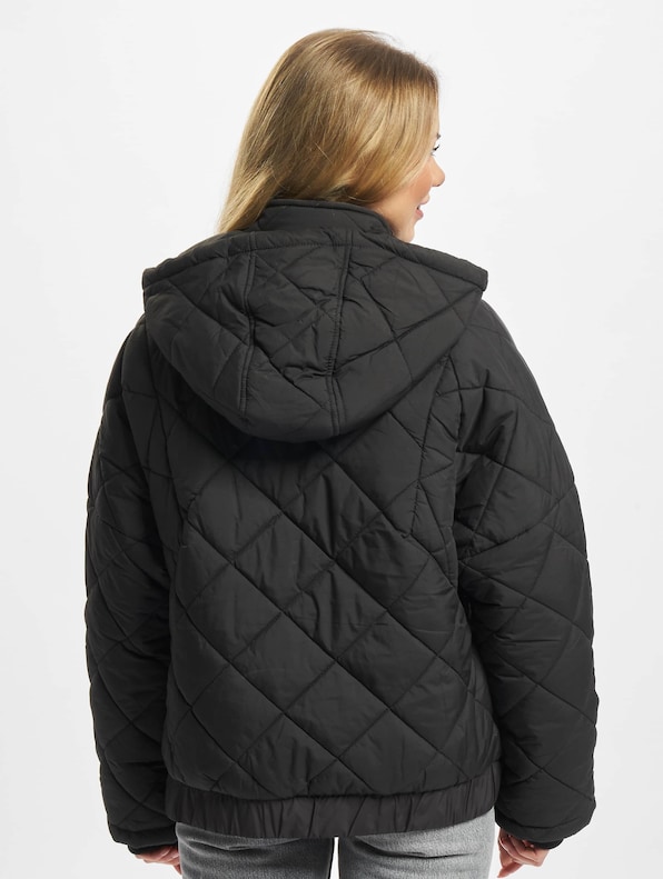 Ladies Oversized Diamond Quilted Pull Over-1