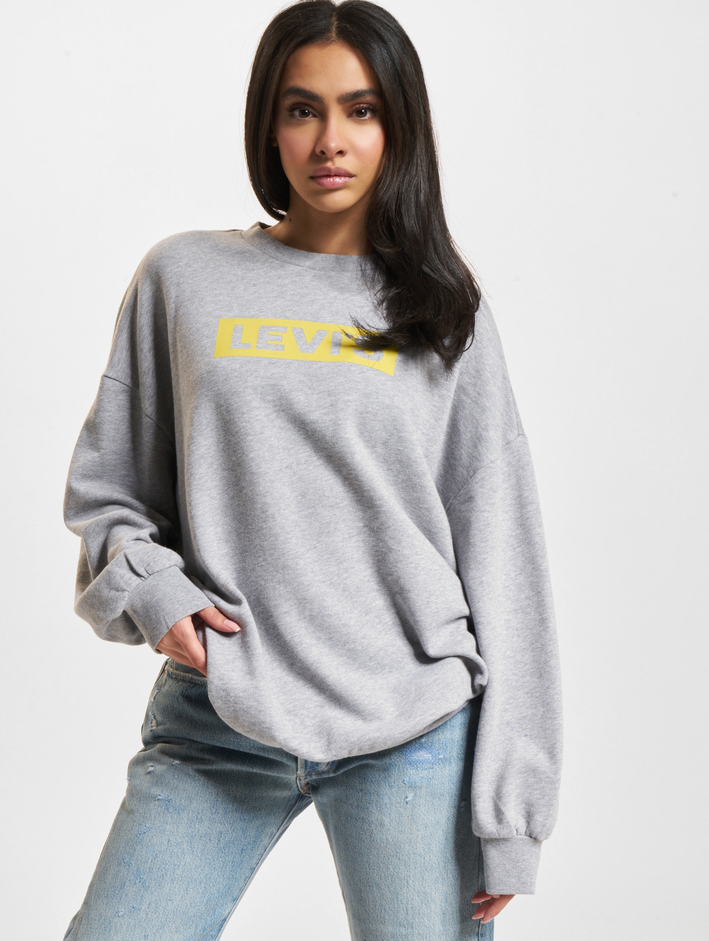 Levi's Levis GRAPHIC PRISM CREW Sweater Frauen,Unisex op kleur grijs, Maat M