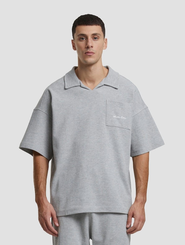 Another Cotton Lab Another Waffle Oversized Polo Shirt-2