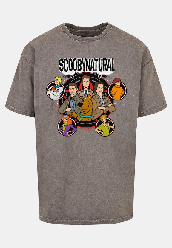 Scooby - Natural Characters Acid Washed Oversized Tee-4