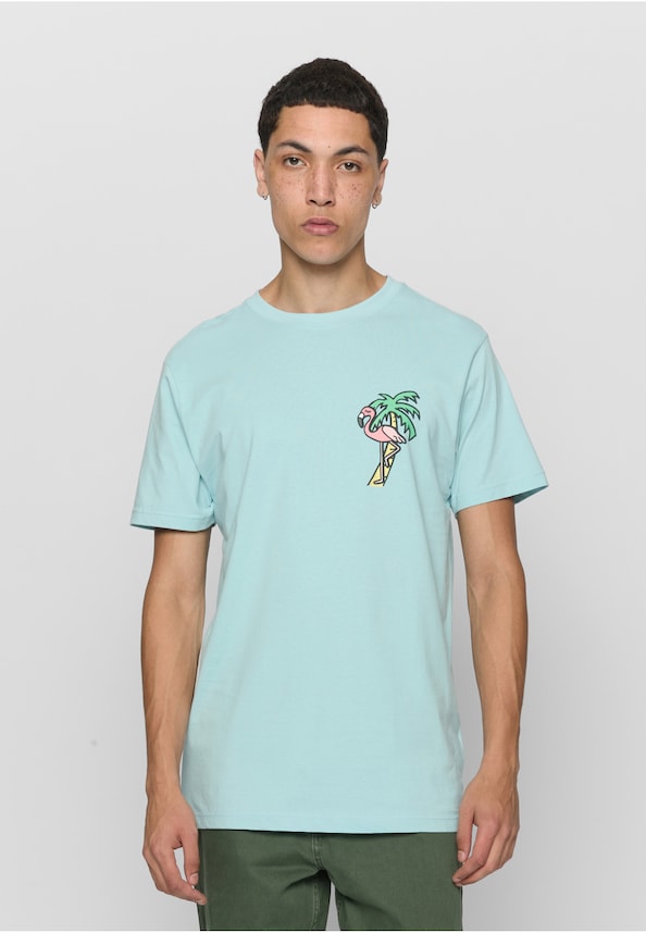 Flamingo T-Shirt Round Neck-0