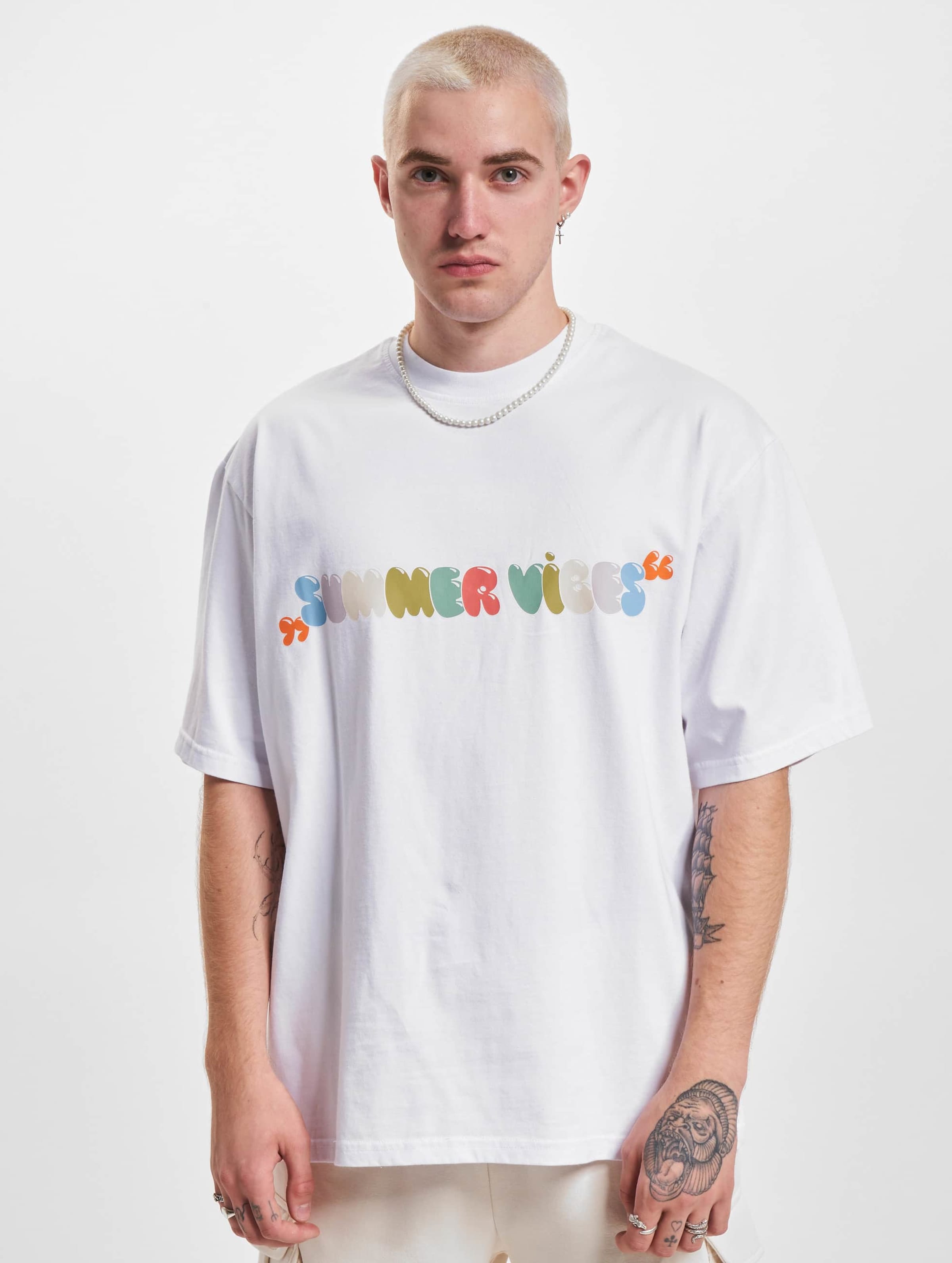 2Y Studios Summer Vibes Oversize T-Shirt Mannen op kleur wit, Maat L