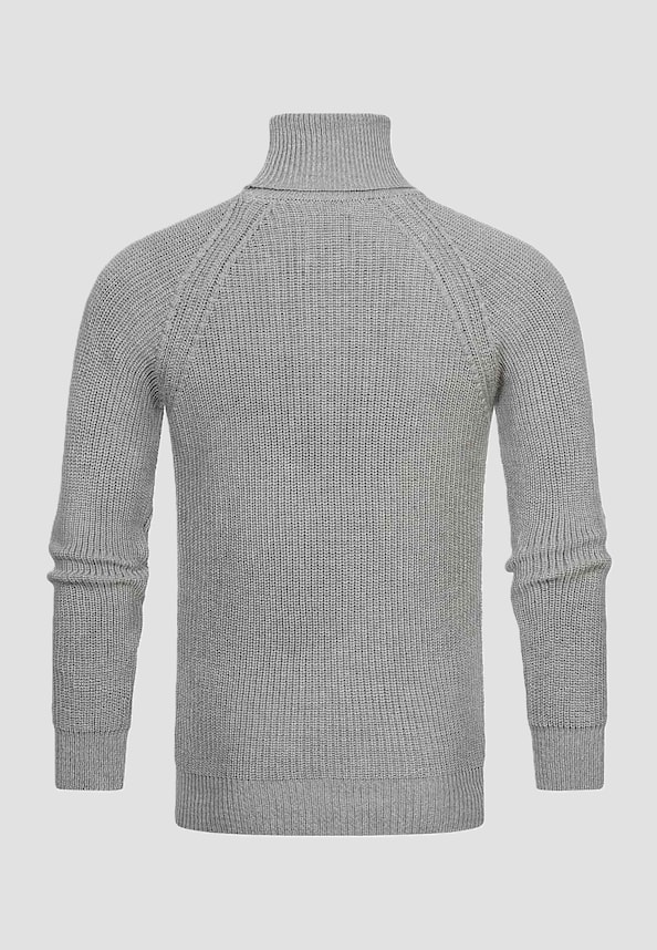 Rusty Neal Herren Grobstrick Sweater Rollkragen-1