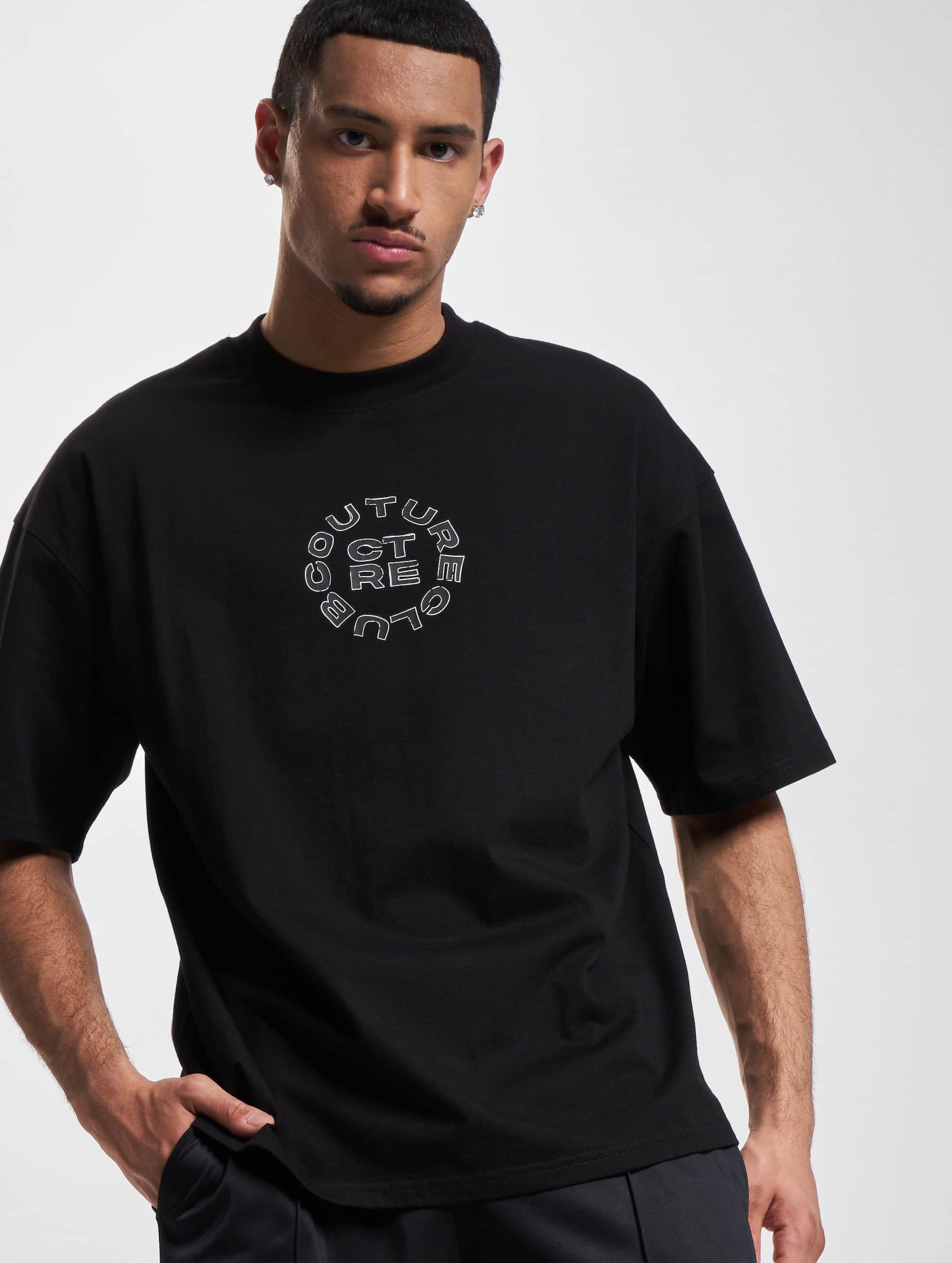 The Couture Club Ctre Circle Graphic Regular Fit T-Shirt Mannen op kleur zwart, Maat 3XL