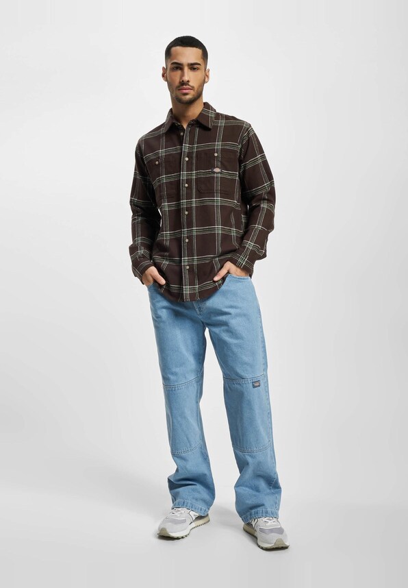 Double Knee Denim Straight-5