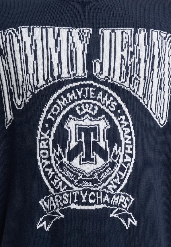 Relaxed Varsity Jacquard Knit-2