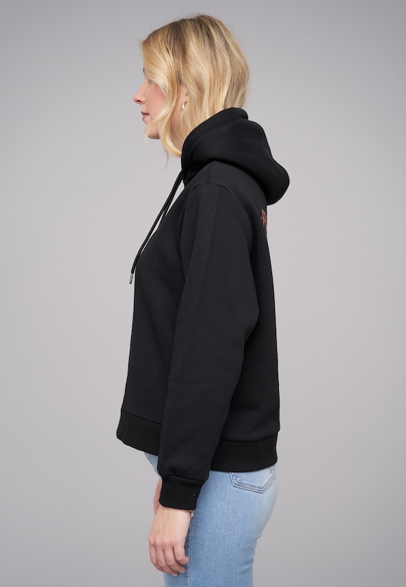 Ladies 77 Free Spirit Black Everyday Hoodie-2